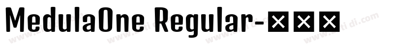 MedulaOne Regular字体转换
